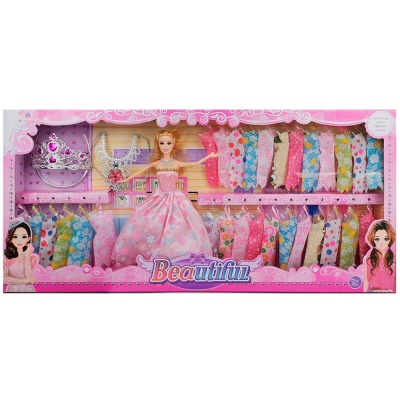 Игровой набор Кукла с набором платьев и аксессуарами Qkid 618-8